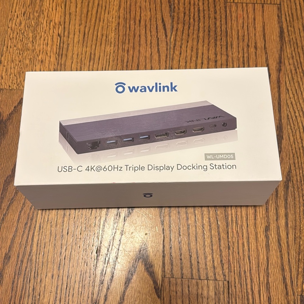 WAVLINK USB C Triple Display Docking Station W/ 100W Power Adapter WL-UMD05